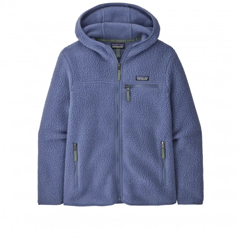 Women's Patagonia Retro Pile Fleece Hoody (Current Blue)