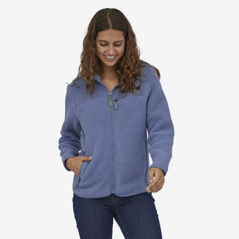 Women's Patagonia Retro Pile Fleece Hoody (Current Blue)