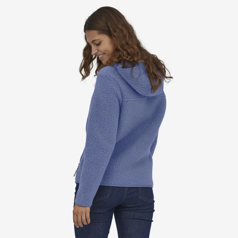 Women's Patagonia Retro Pile Fleece Hoody (Current Blue)