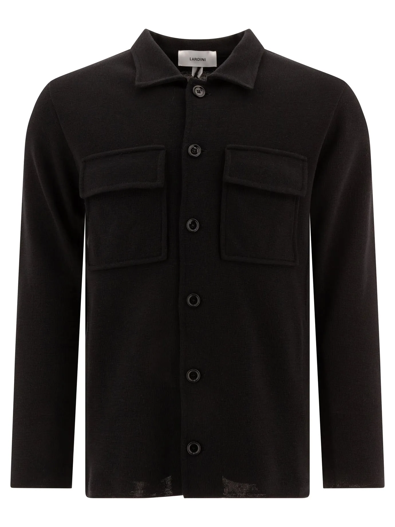 Wool Overshirt Jackets Black