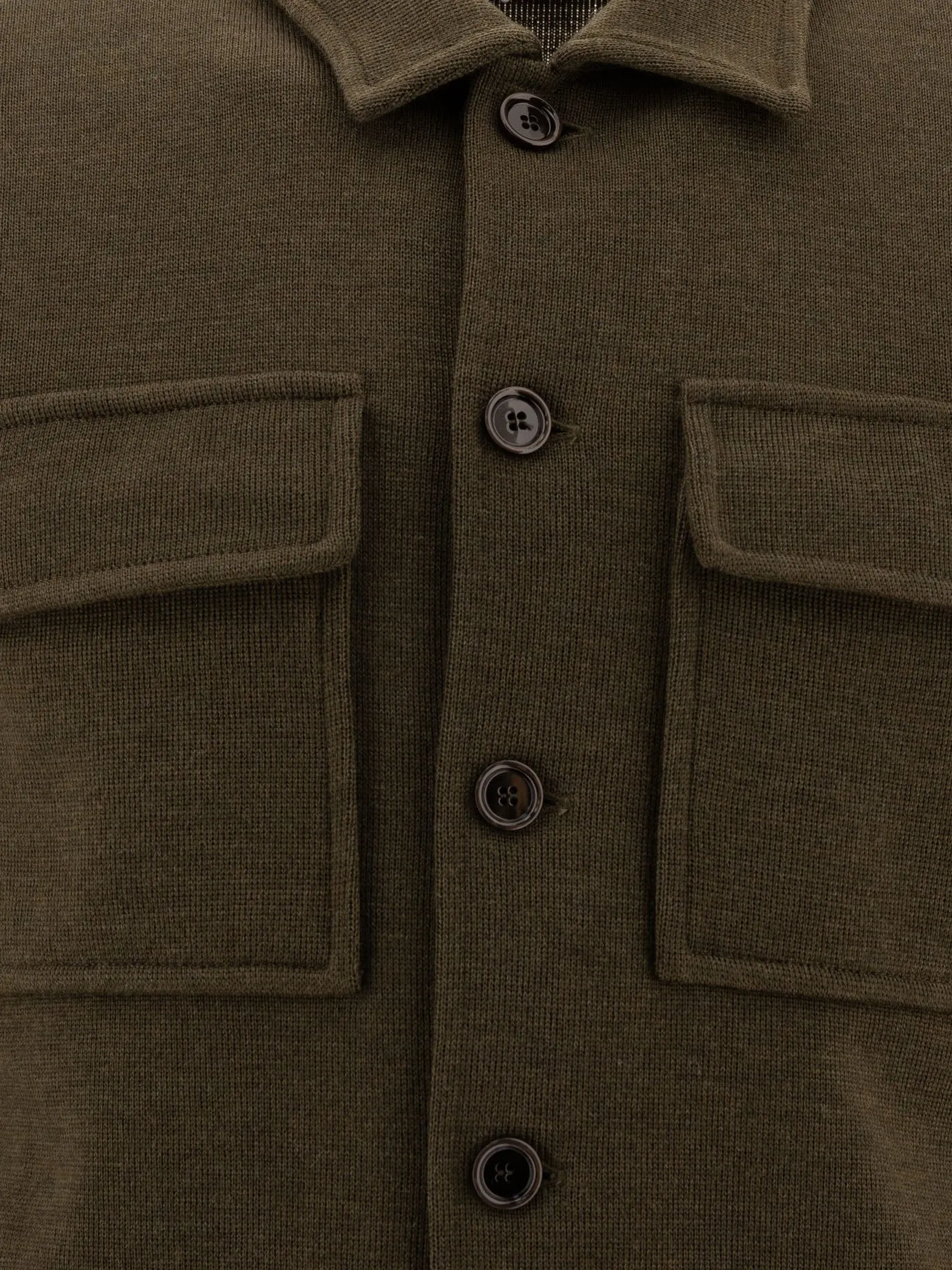 Wool Overshirt Jackets Green