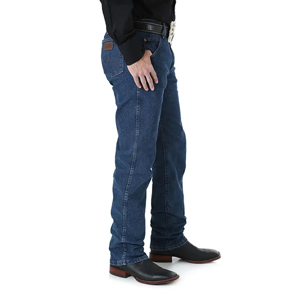 Wrangler Premium Performance Advanced Comfort Cowboy Cut® Regular Fit Jean in Mid Stone