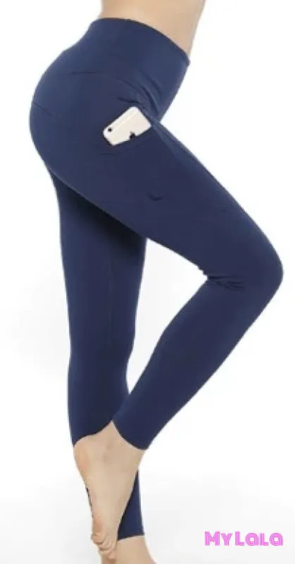 Yoga Band - Curvy Pocketed Softy (Navy)