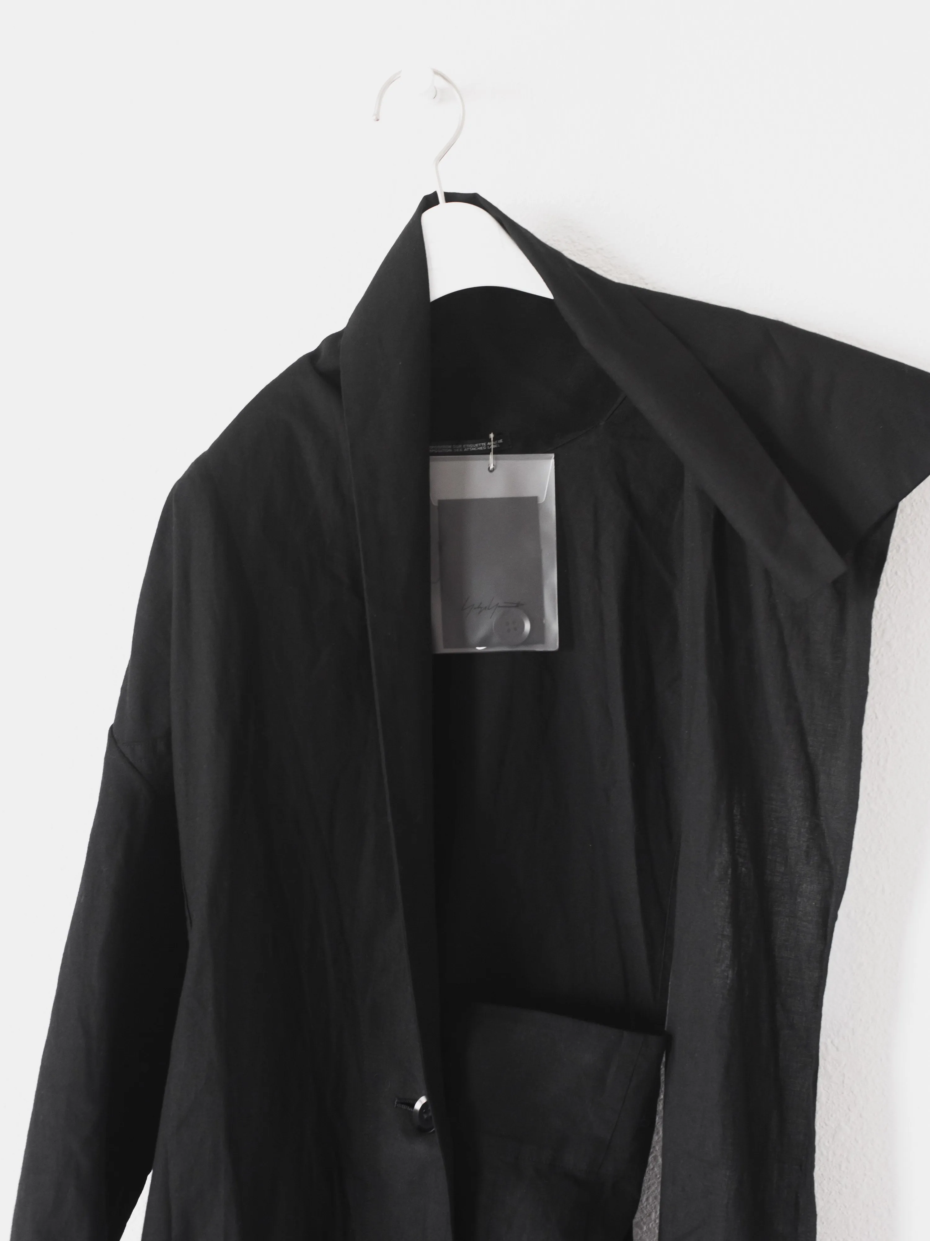 Yohji Yamamoto SS17 Stole Wrap Deconstructed Coat